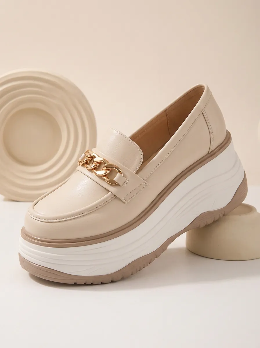 Modern Slip-On Women's Chunky Platform Shoes