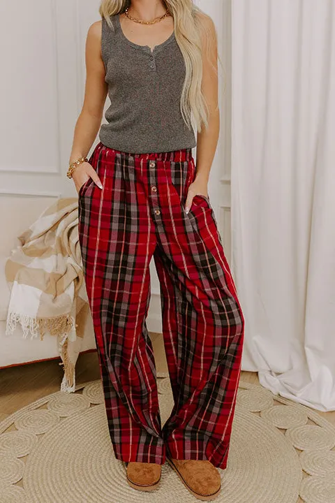 The Charlie High Waist Plaid Pants