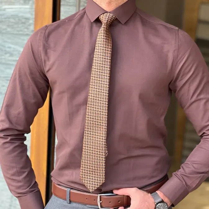 Timeless Long Sleeve Slim Fit Cotton Casual Shirt