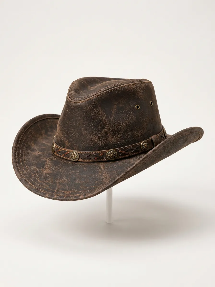 Statement Western Hat Featuring Distressed Finish