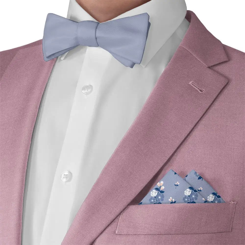 Contemporary Balanced Floral Pocket Square