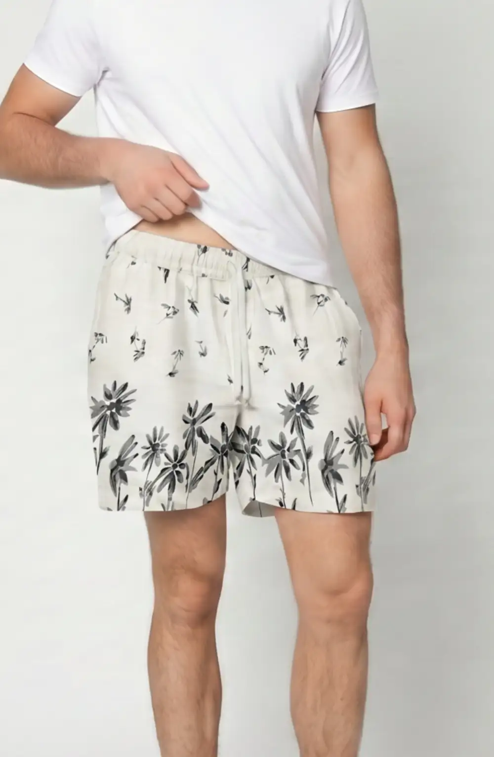 Men's Clean Finish Linen Drawcord Shorts