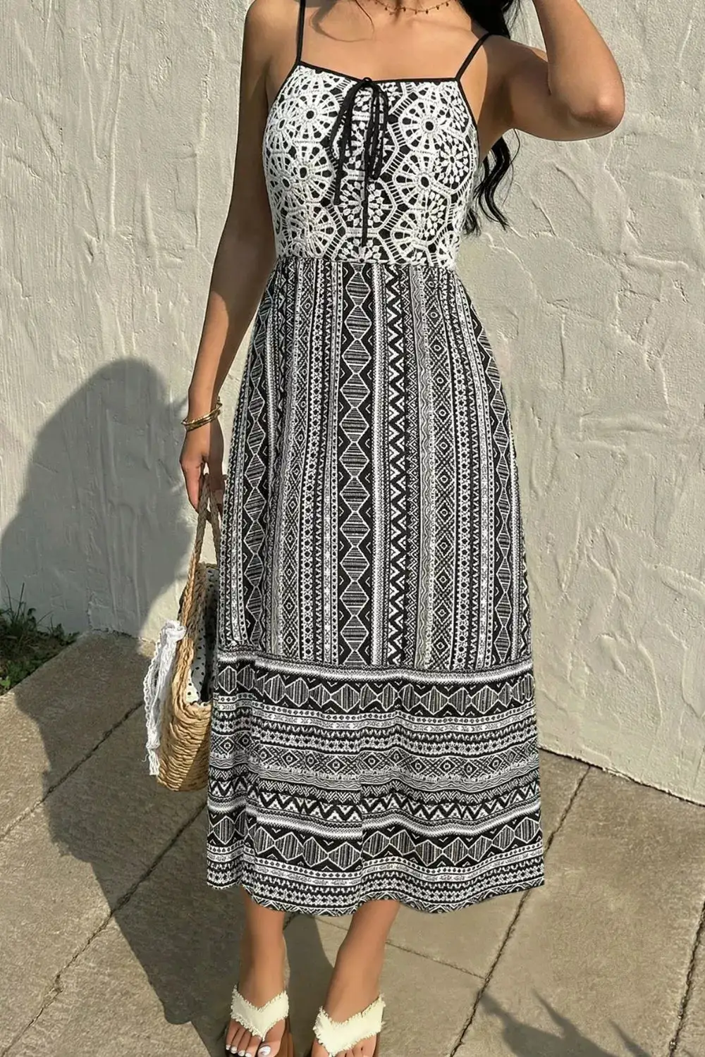 Square Neck Dress Casual