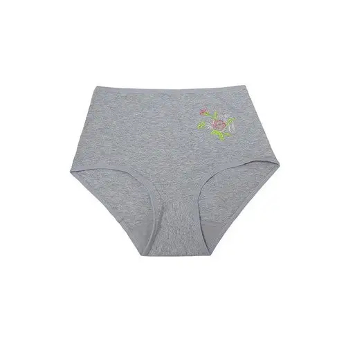Flower Embroidery Cotton Panty