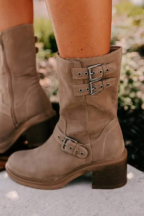 Refined Faux Suede Boots