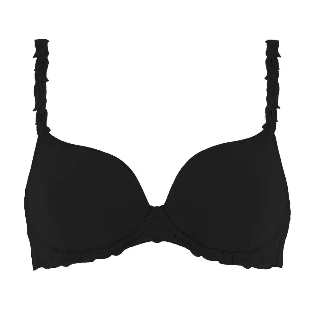 Women's Plunge Underwire Spacer Seamless Multiway Guipure Lace Embroidery Mesh Bra