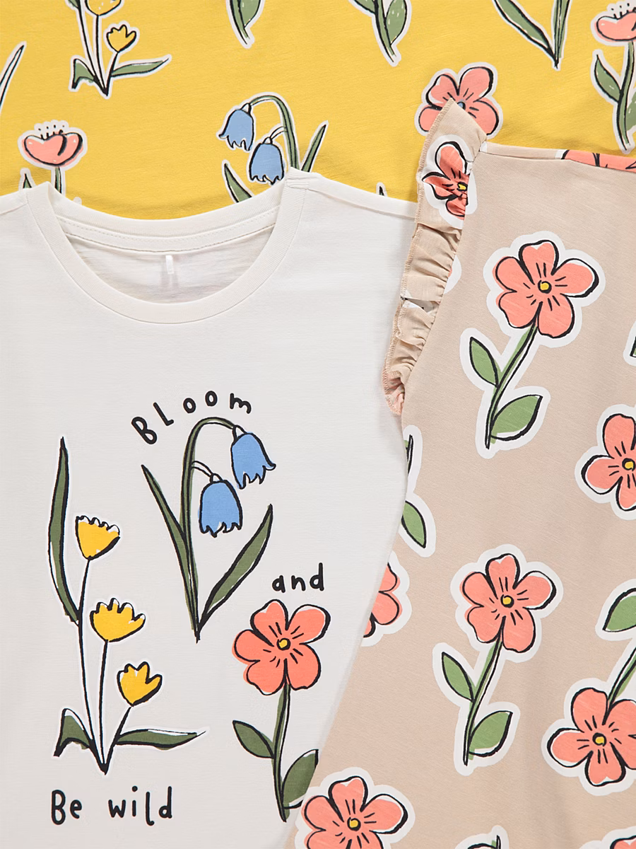 Tulip Frill Sleeve Tops 3 Pack detail 1