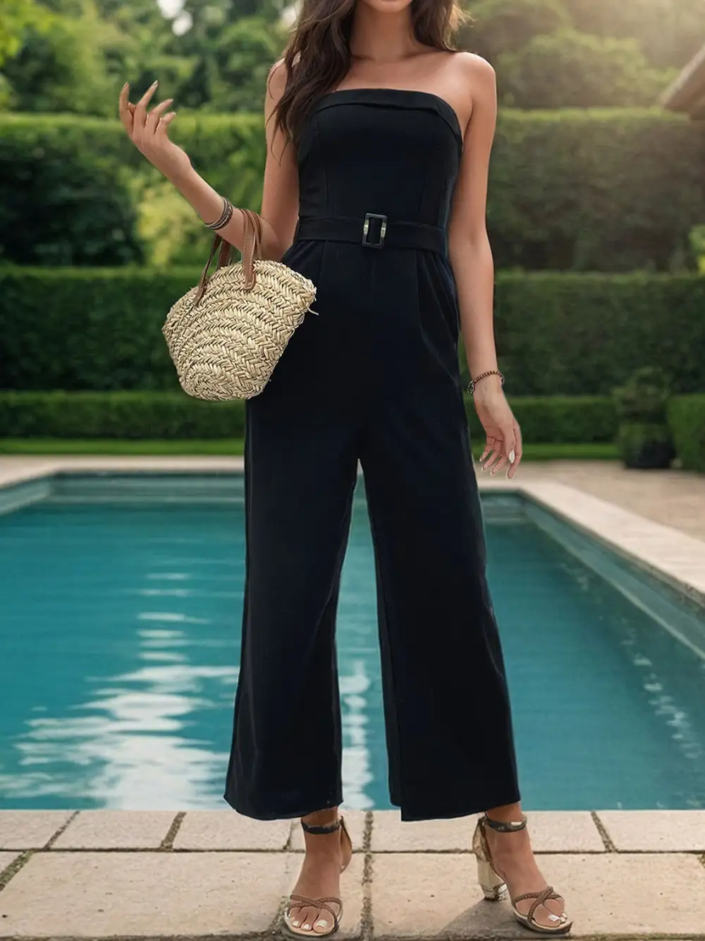 Tube Jumpsuit With Pockets