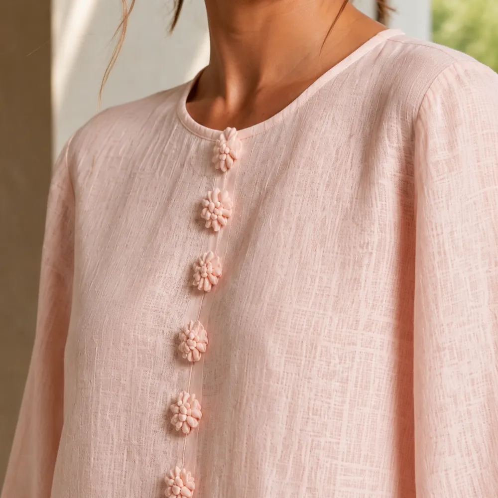 Floral Balloon Sleeve Casual Dress