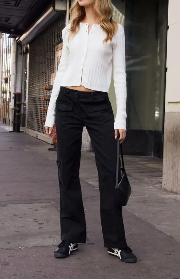 John Galt White Zoe Cable Knit Cardigan