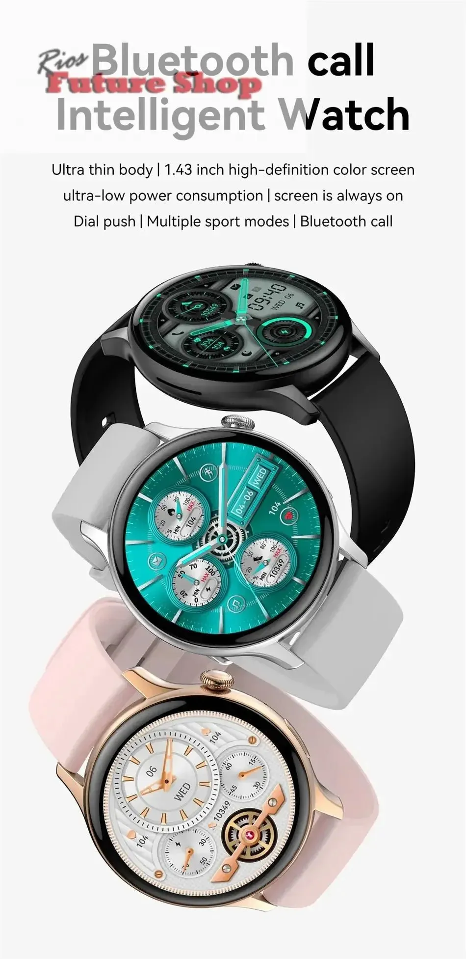 True AMOLED Sports Smartwatch