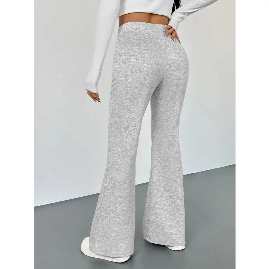 High Waisted Flare Leg Pants