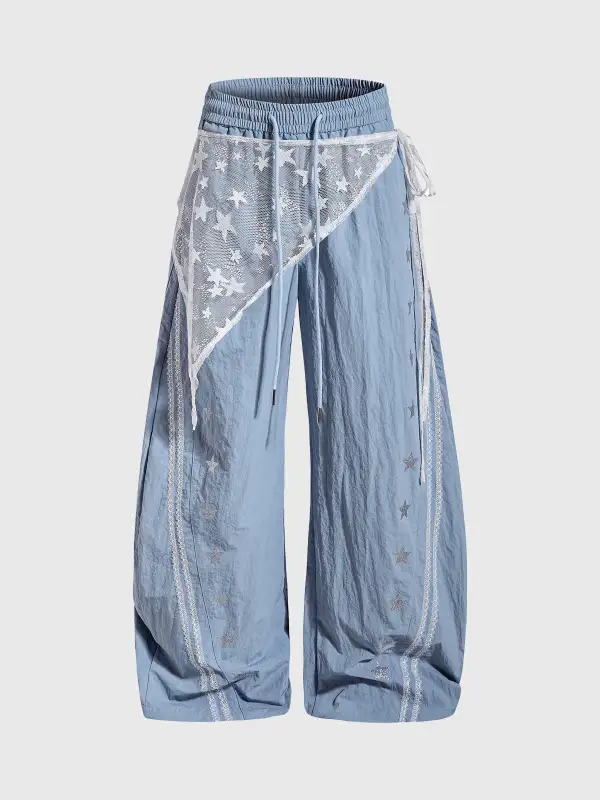 Relaxed Barrel-Leg Pants