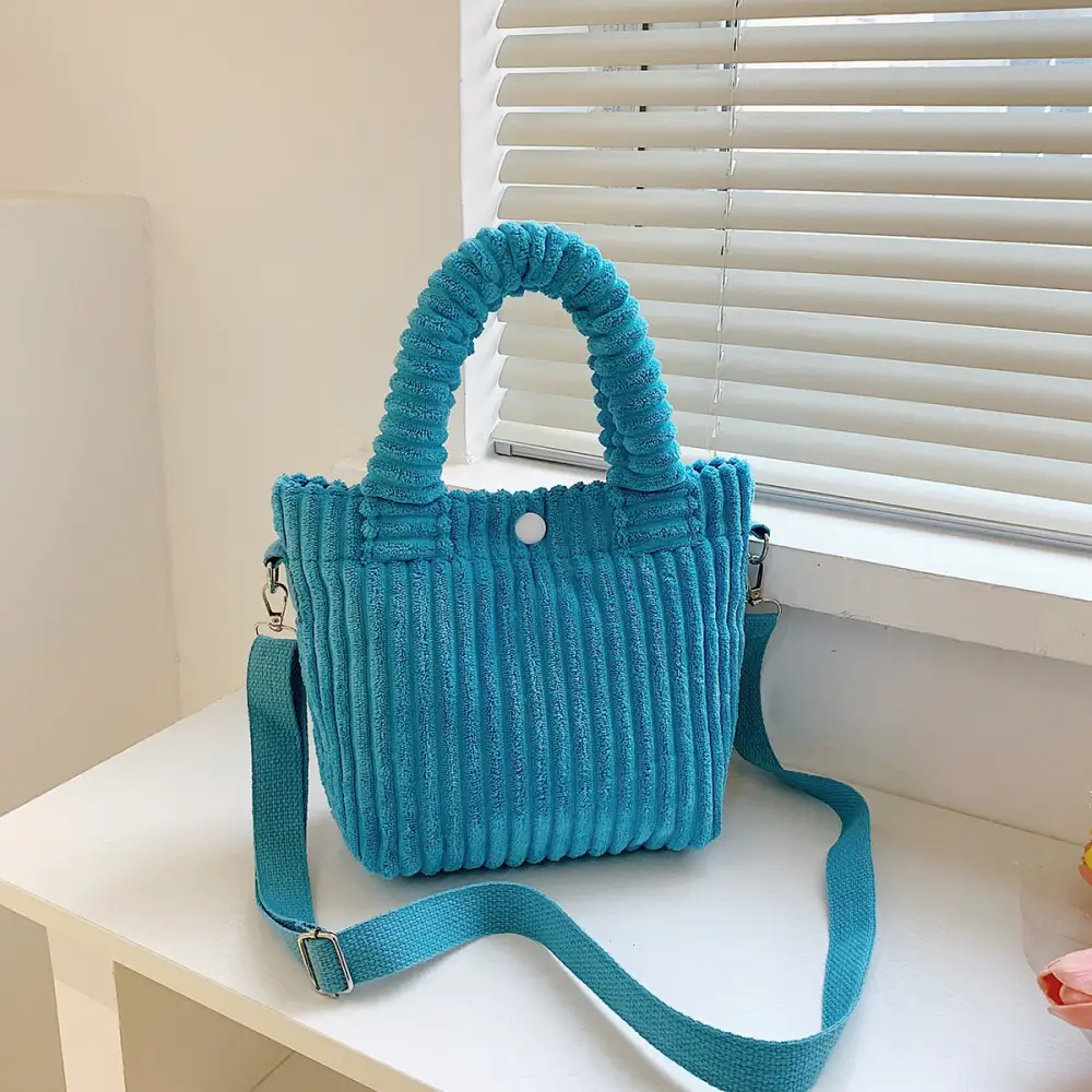Chic Corduroy Crossbody Bag