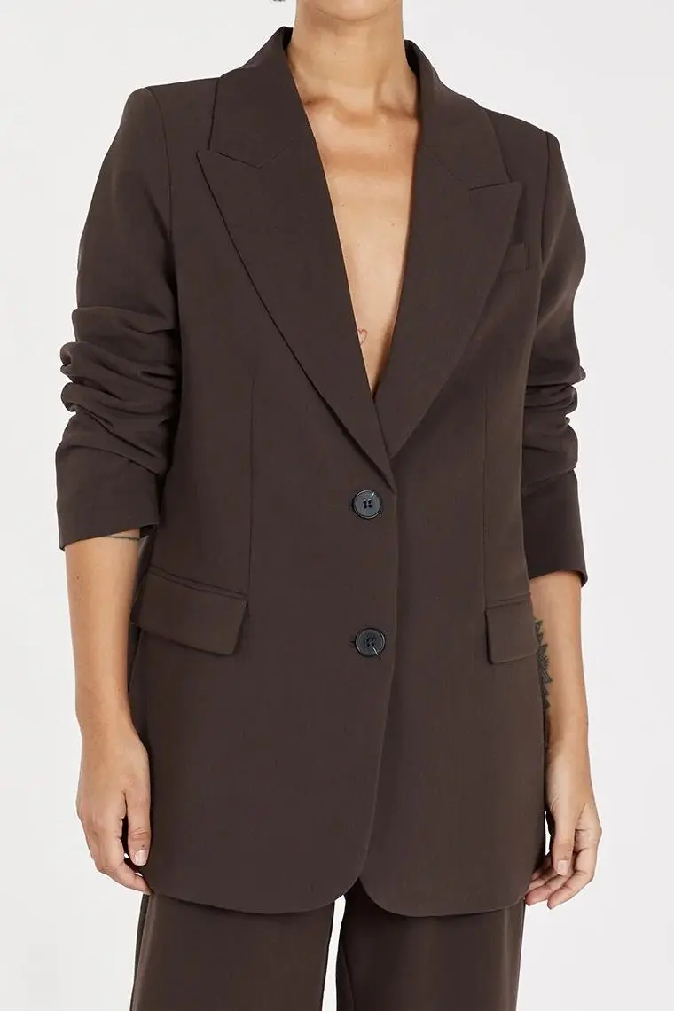 DARK CHOCOLATE BLAZER