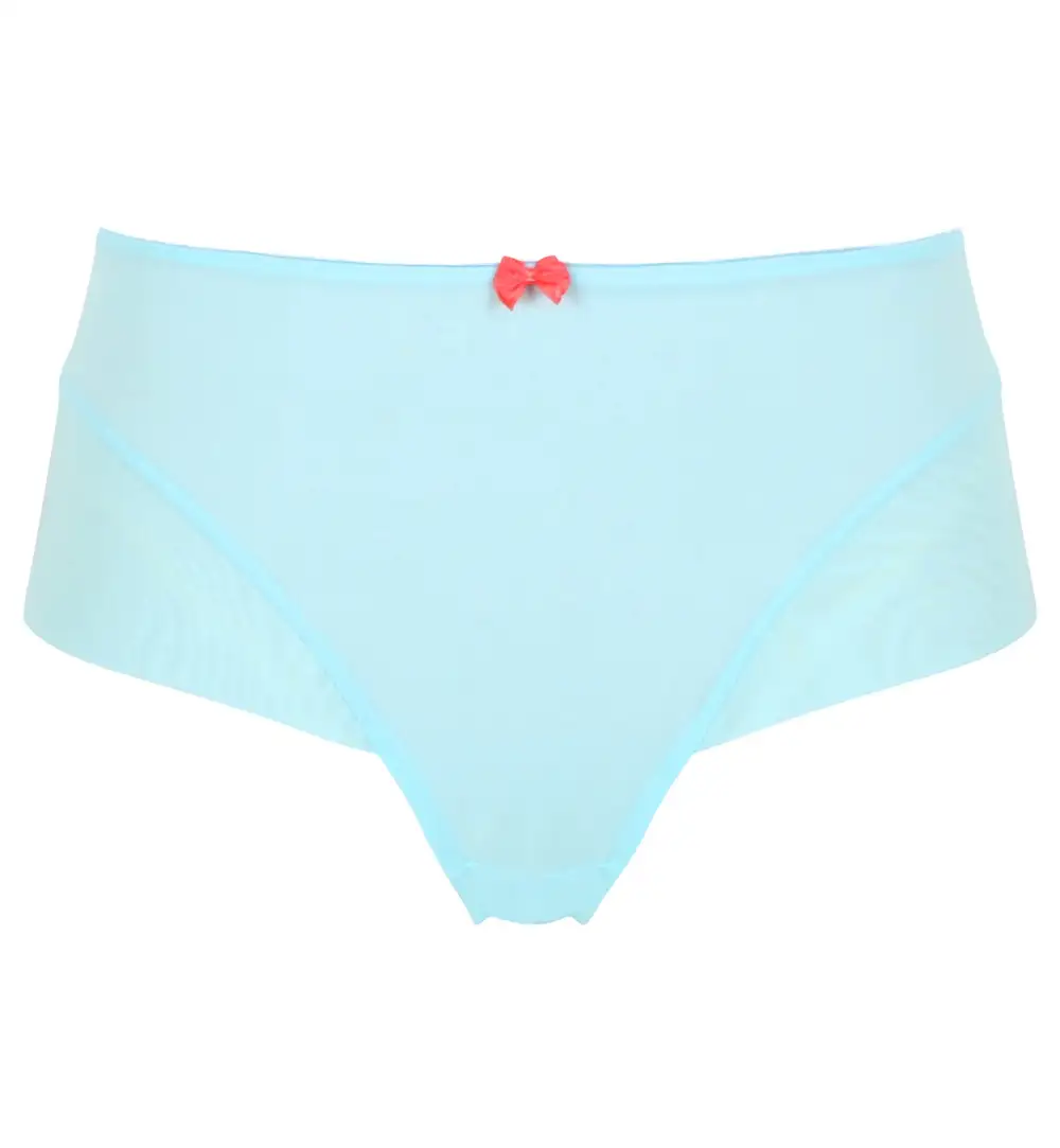 High-Waist Mesh Cotton Full-Coverage Brief Panty