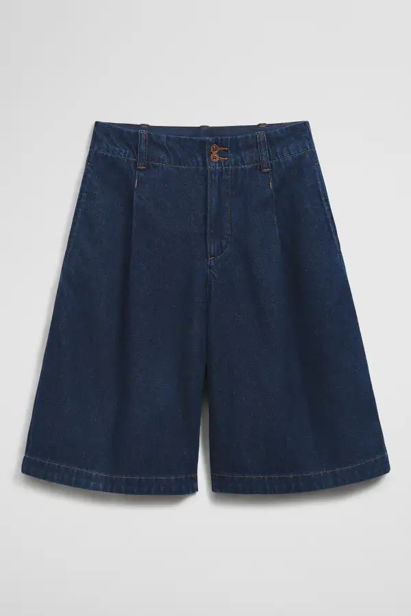 Women's Textured Denim Shorts