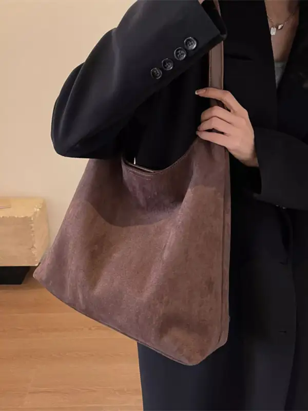 Casual Suede Everyday Handbag