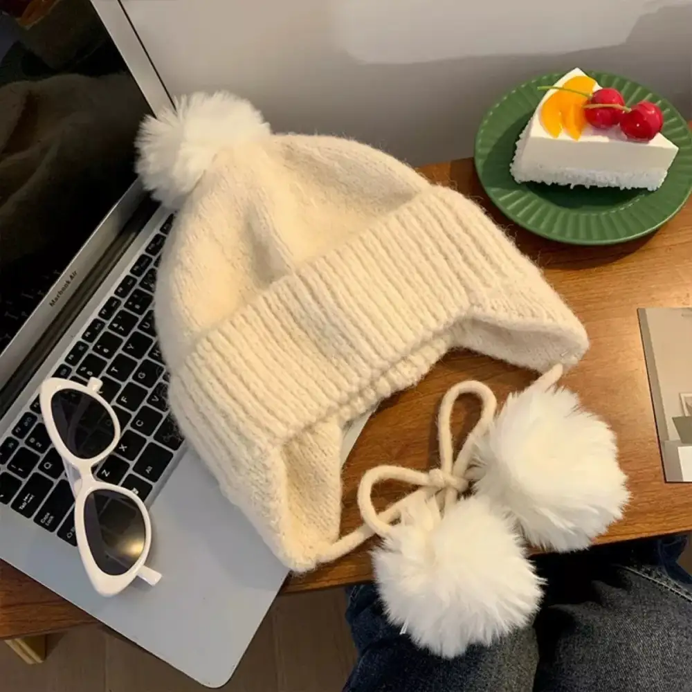 Flap Knit Casual Hat