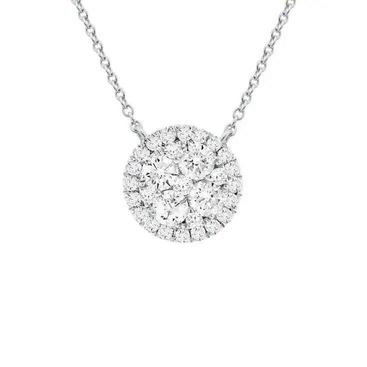 Elegant Luminous Classic Diamond Necklace