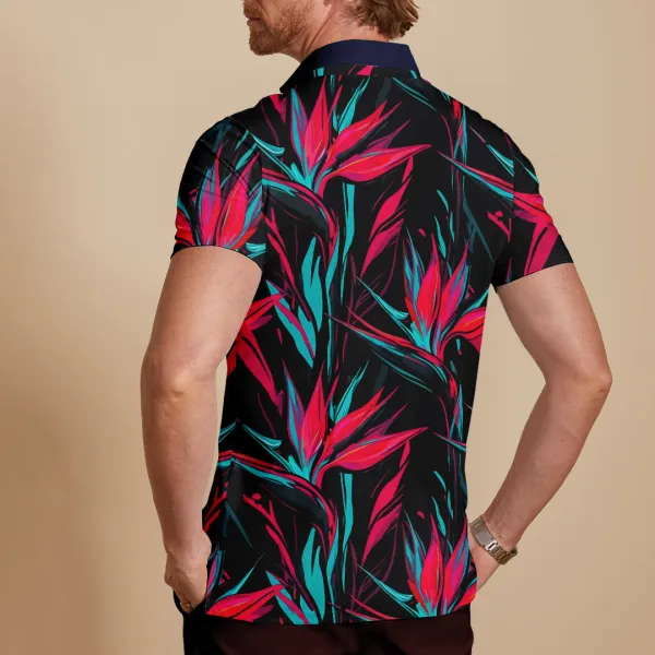 Weekend Short Sleeve Button Up Polo Shirt
