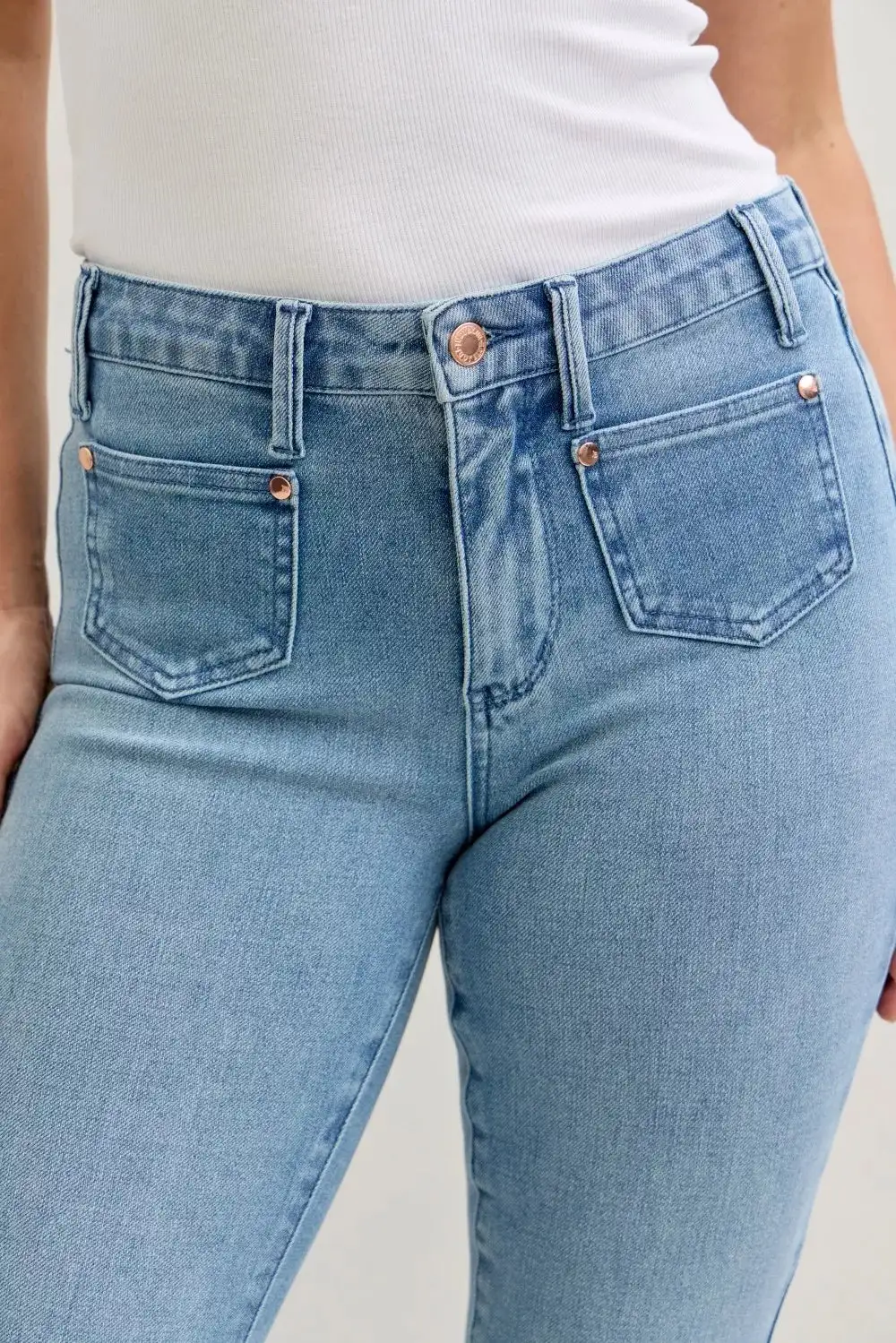 Mid Rise Bootcut Jeans