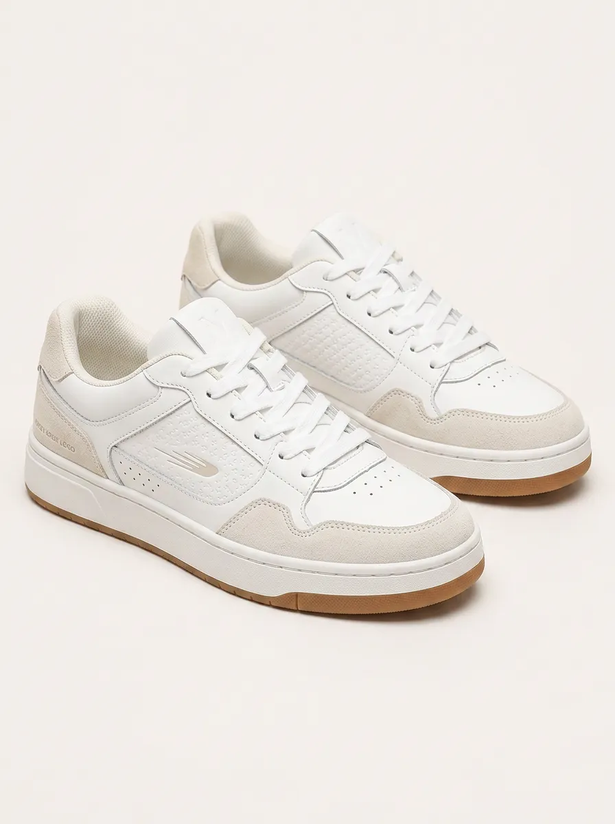 Men's Casual Streetwear Textured Patterned Skate Shoes