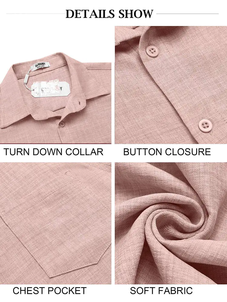 Textured Short Sleeve Button Down Shirt