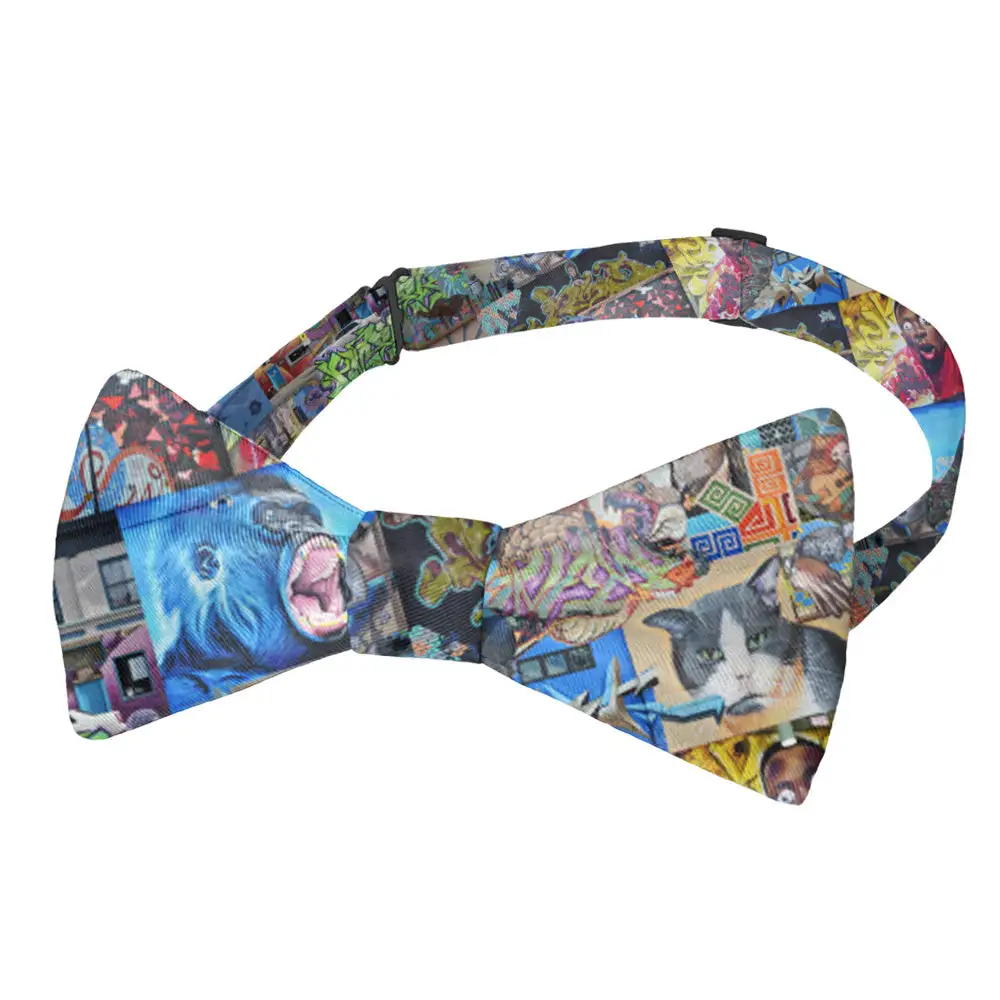 Lincoln Park Street Art Pattern Bow Tie
