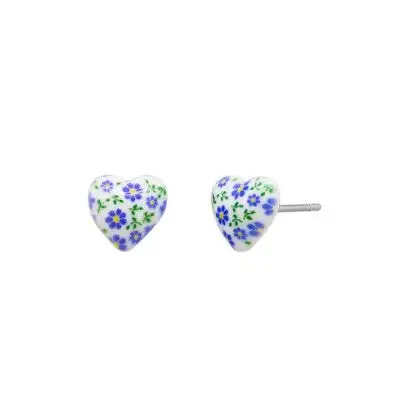 Advanced Ceramic Heart Stud Heart Earrings