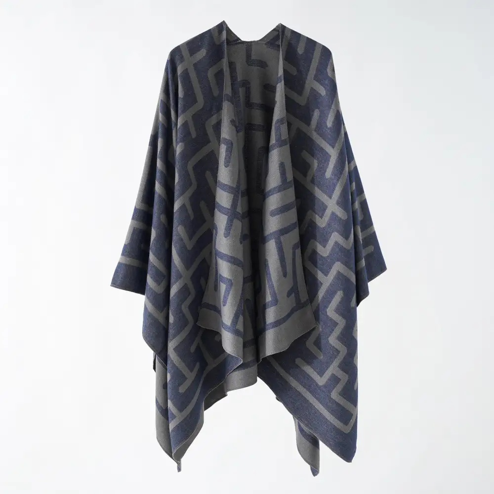 Reversible Jacquard Geometric Scarf