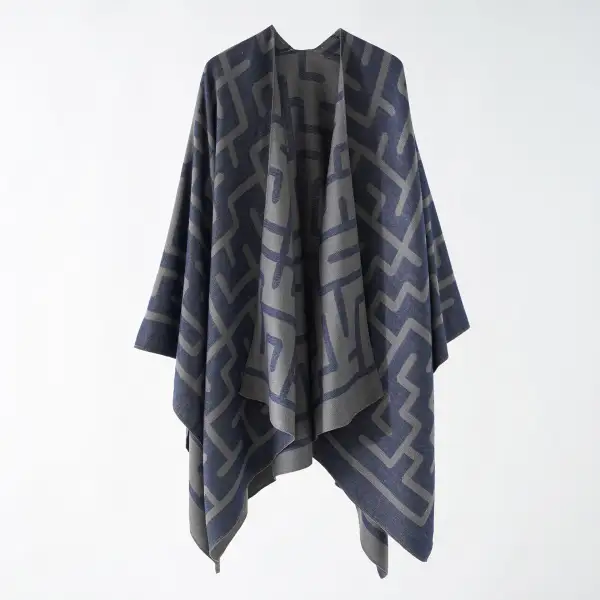 Reversible Jacquard Geometric Scarf