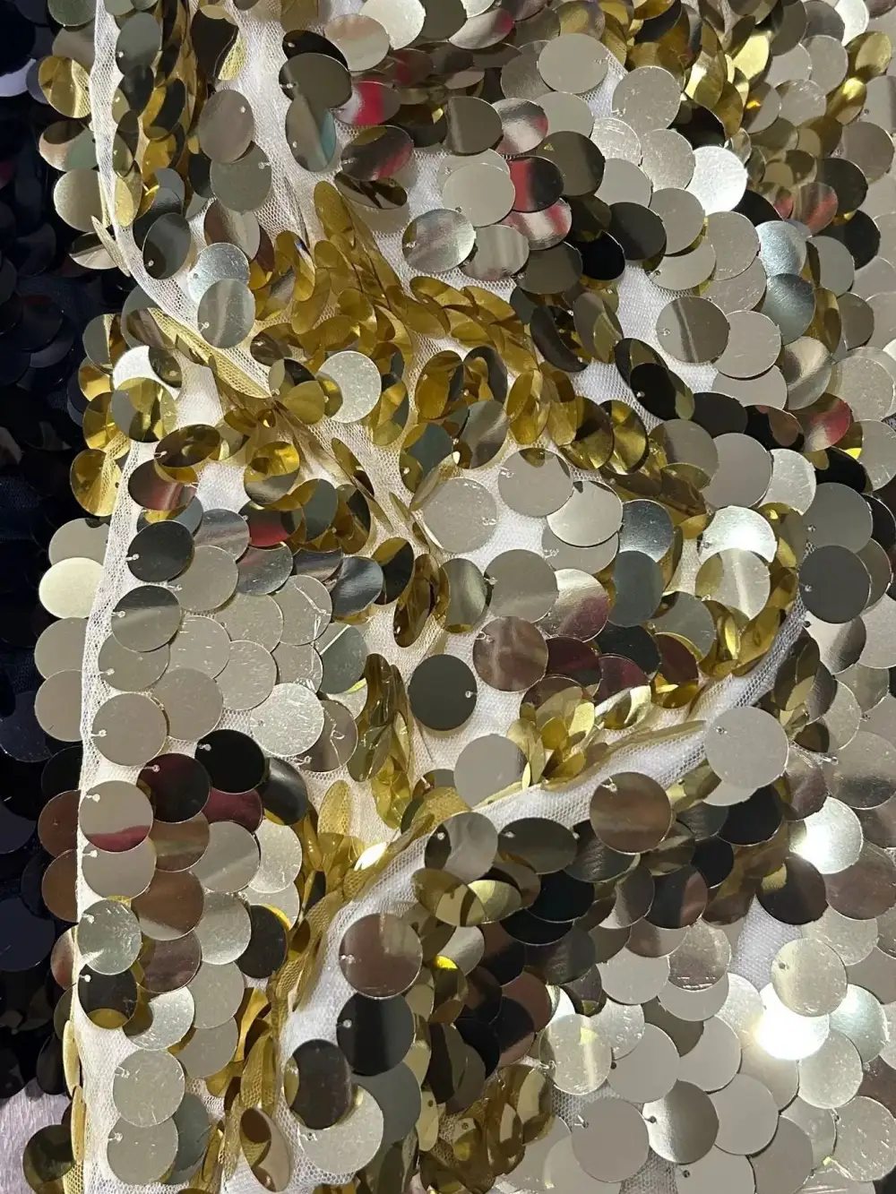 Polished Sequined Sequin Detail Skirt