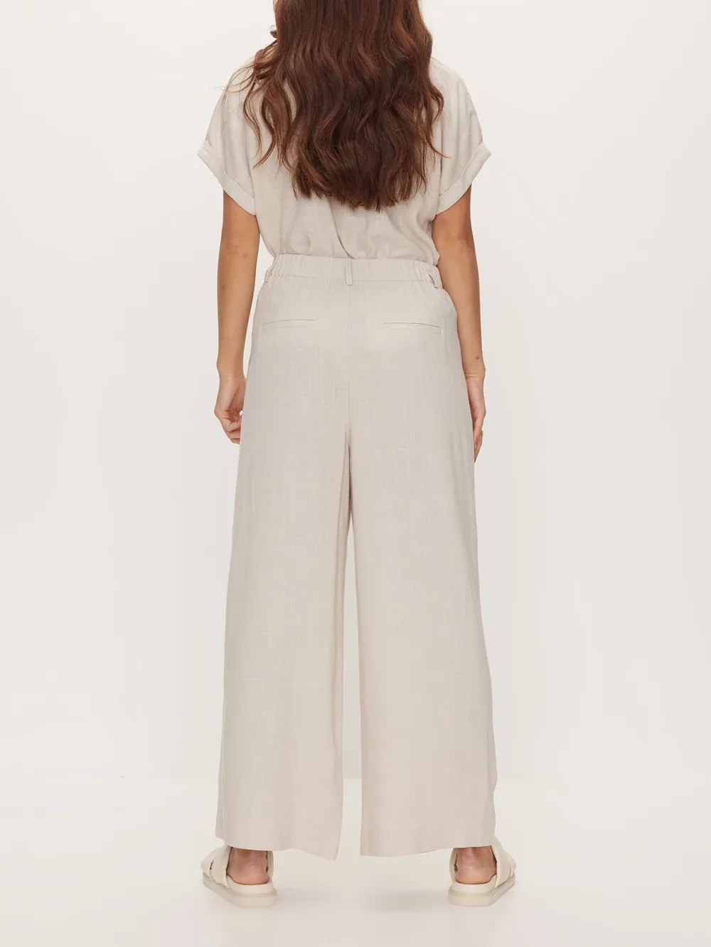 Linen Casual Wide-Leg Pants
