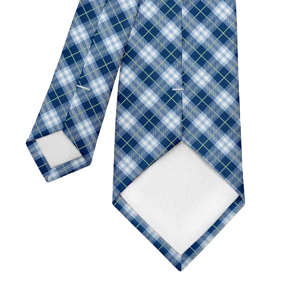 Polished Plaid Pattern Necktie