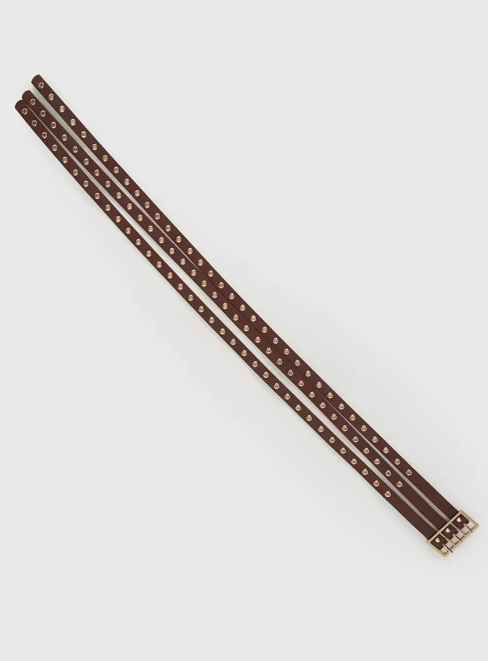 Easy Layer Buckle Faux Leather Belt