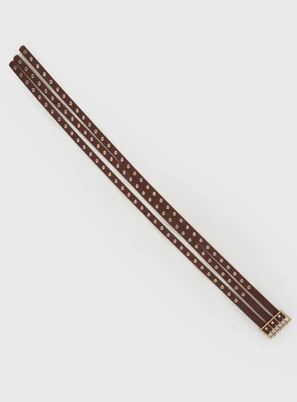 Easy Layer Buckle Faux Leather Belt
