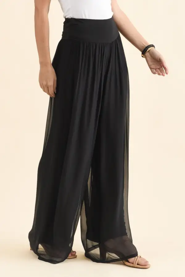 Viscose High Rise Pants