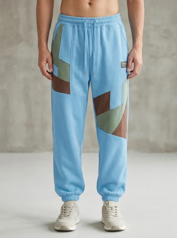 Unisex Patchwork Streetwear Print Joggers