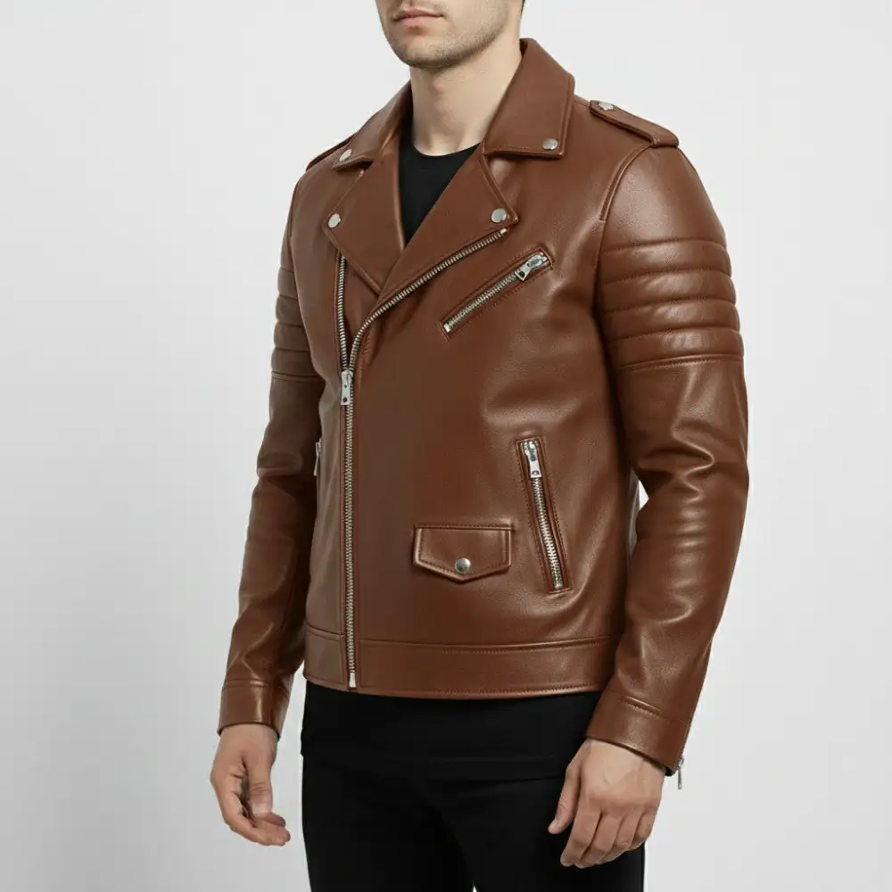 Cowhide Biker Jacket