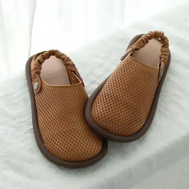  Casual Perforated Slip On Mule Sandals Apparel