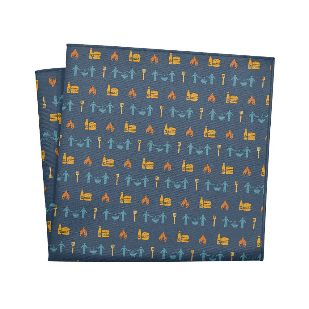 Dapper Smart Novelty Food And Drink Motif Pocket Square