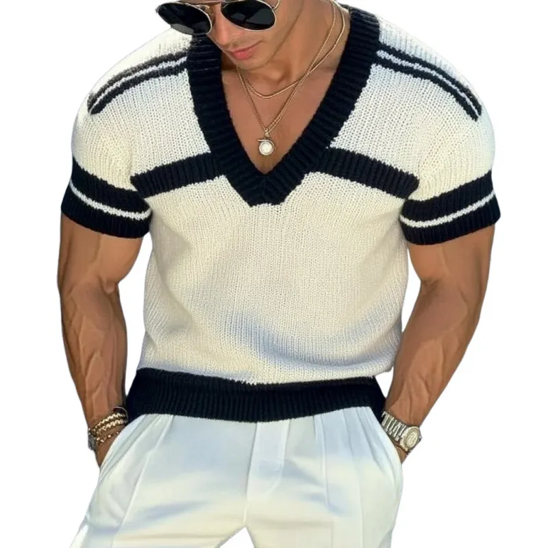 Striped Crew Sweater