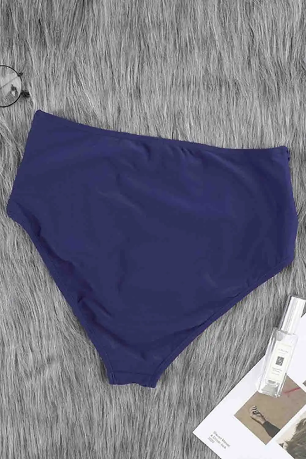 Swimwear Hollow Out Sides High Waist Swim Brief