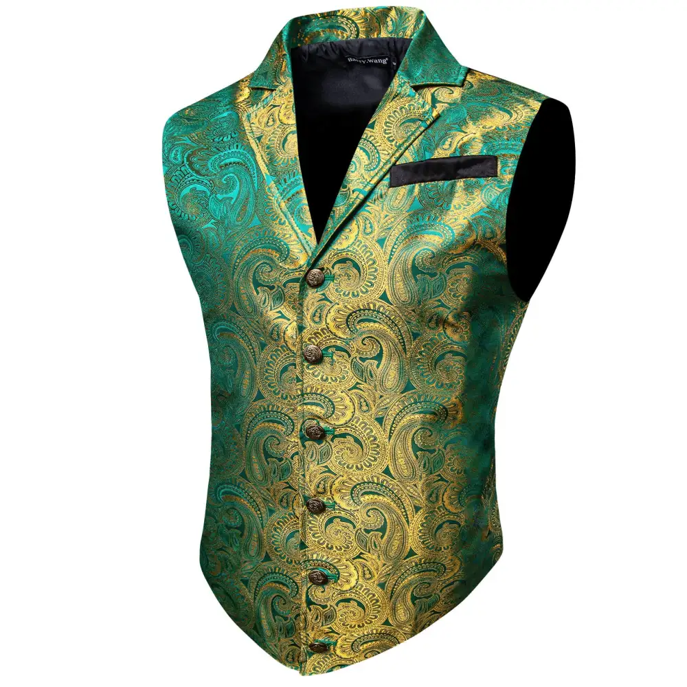 Elegant Paisley Dress Vest