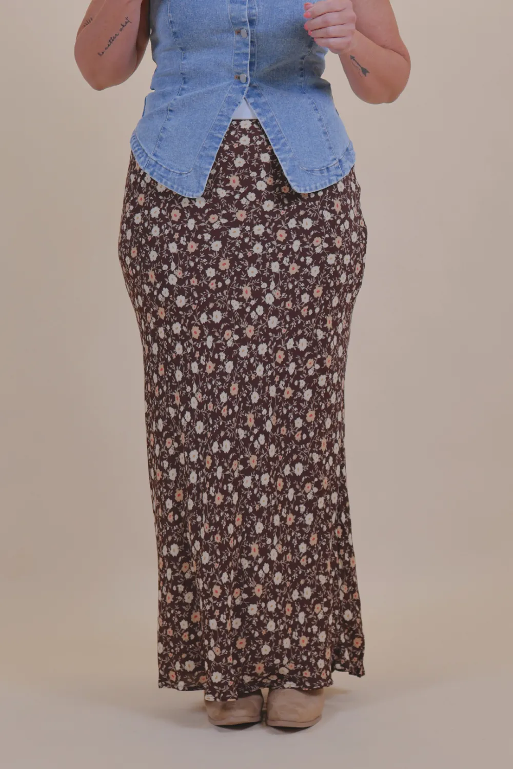 Sleek Design Maxi Skirt