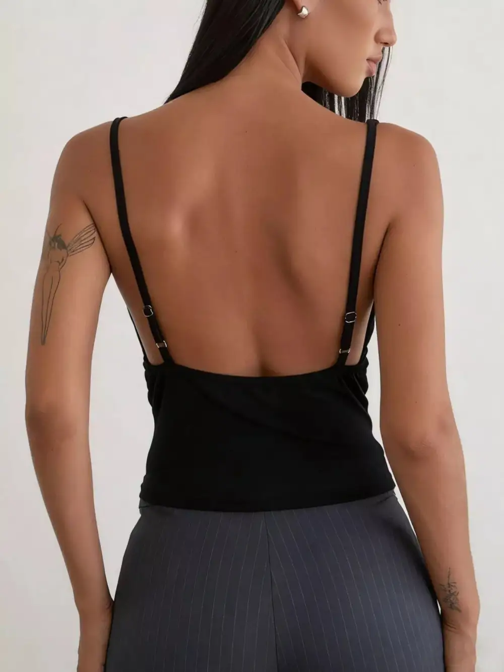Sequined Ruched Tank Top