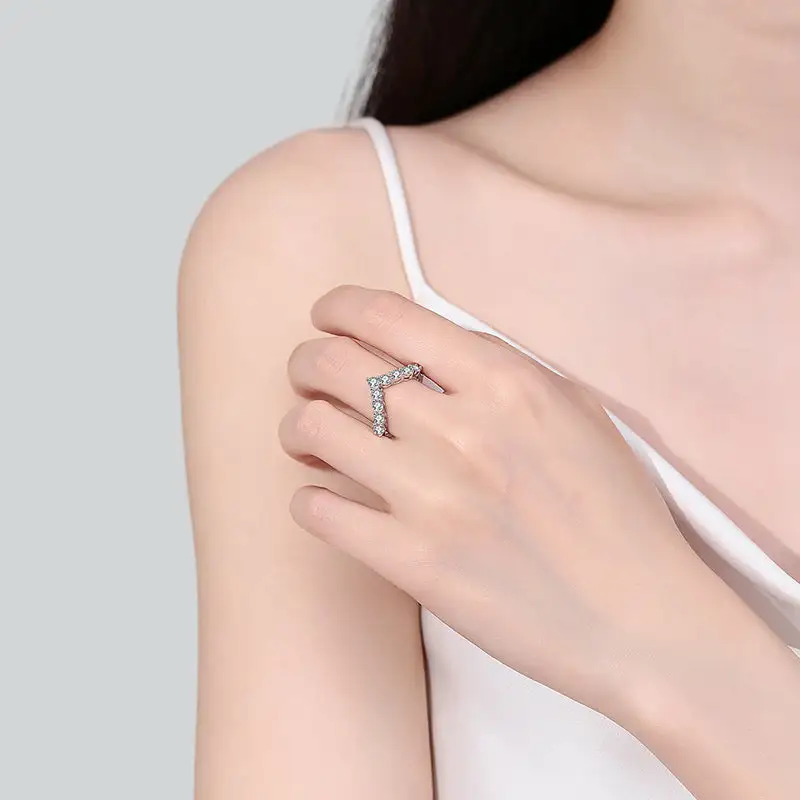 Comfort Fit Moissanite Ring