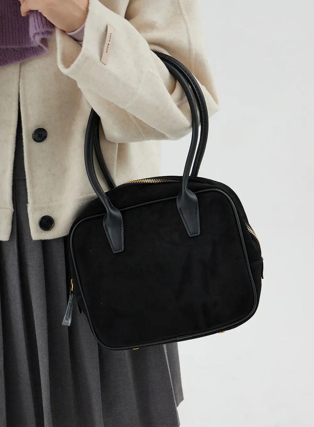 Square Zipper Shoulder Bag