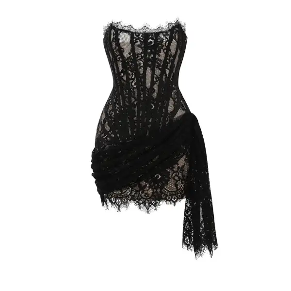 Corset Lace Mini Dress